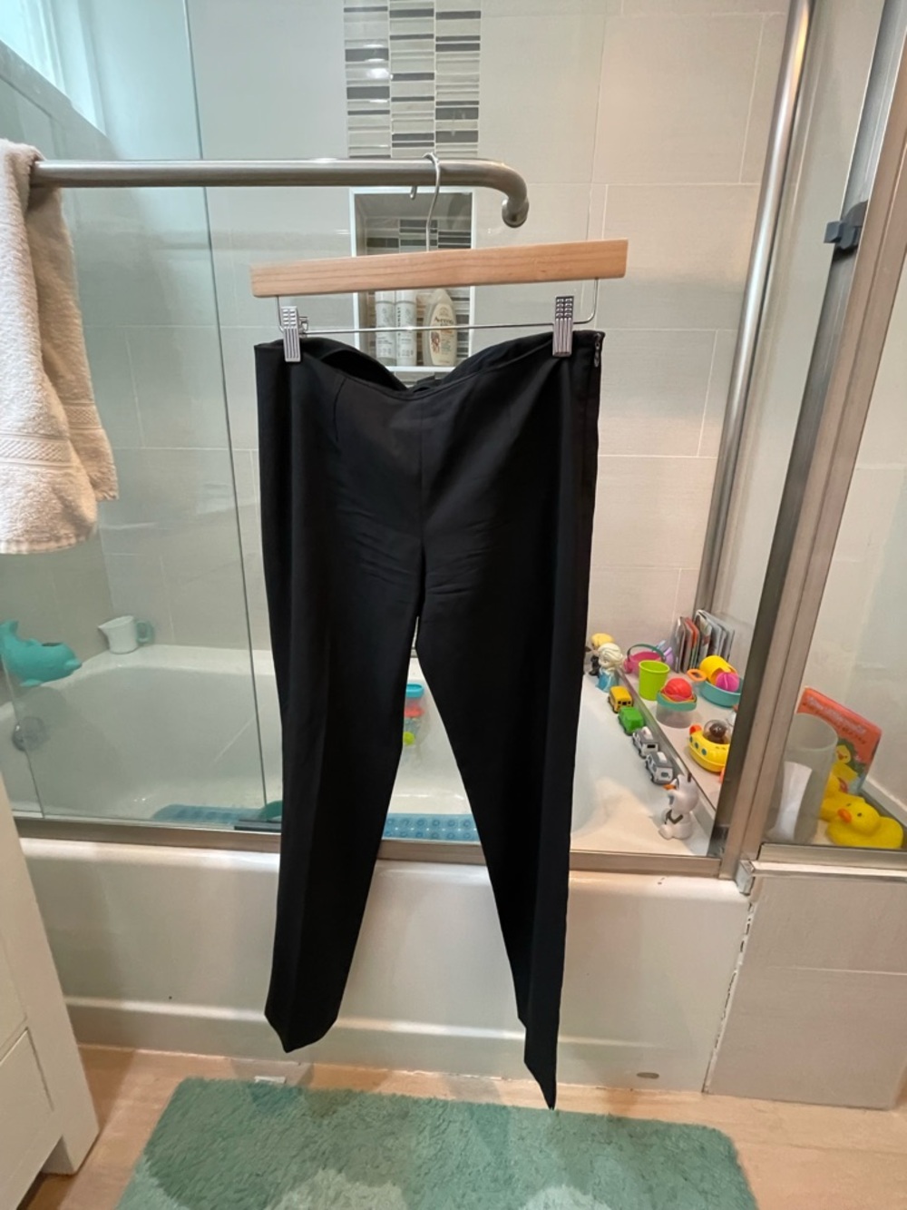 Theory Black Tailored High-Waist Trousers